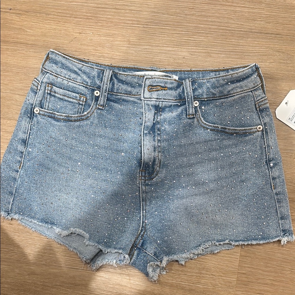 Denim Blue Sparkle Women's Shorts